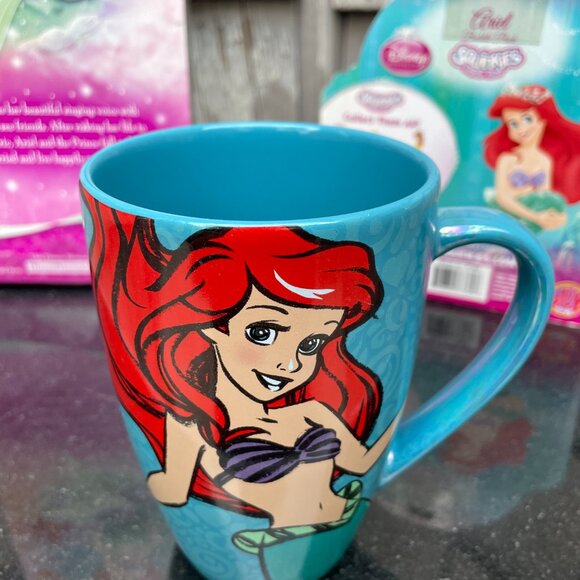 Little Mermaid Lot Sparkling Princess Doll Squinkies & Vintage Coffee Cup 1988 - Picture 6 of 9